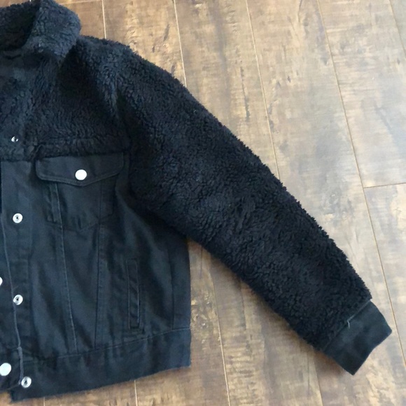 Topshop black jean jacket - Picture 3 of 3